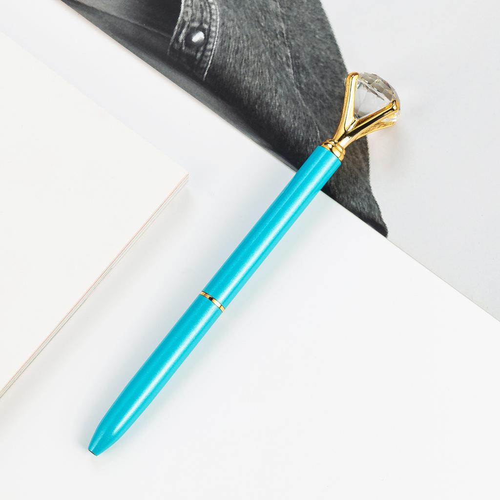 1pcs Upscale Diamond Metal Ballpoint Pens Business Office Gift Pen Creative School Supplies Stationery For Kids Writing Pens