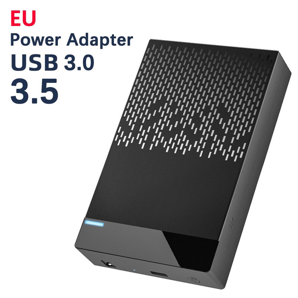

Зовнішній корпус для жорсткого диска HDD для жорсткого диска 3,5 дюйма Зовнішній корпус з USB3.0/USB2.0 TypeC для ігрового ПК, ноутбука US3.0-EU