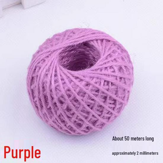 Natural Coarse Jute Rope for DIY Projects, Binding, and Retro-Style Ornaments