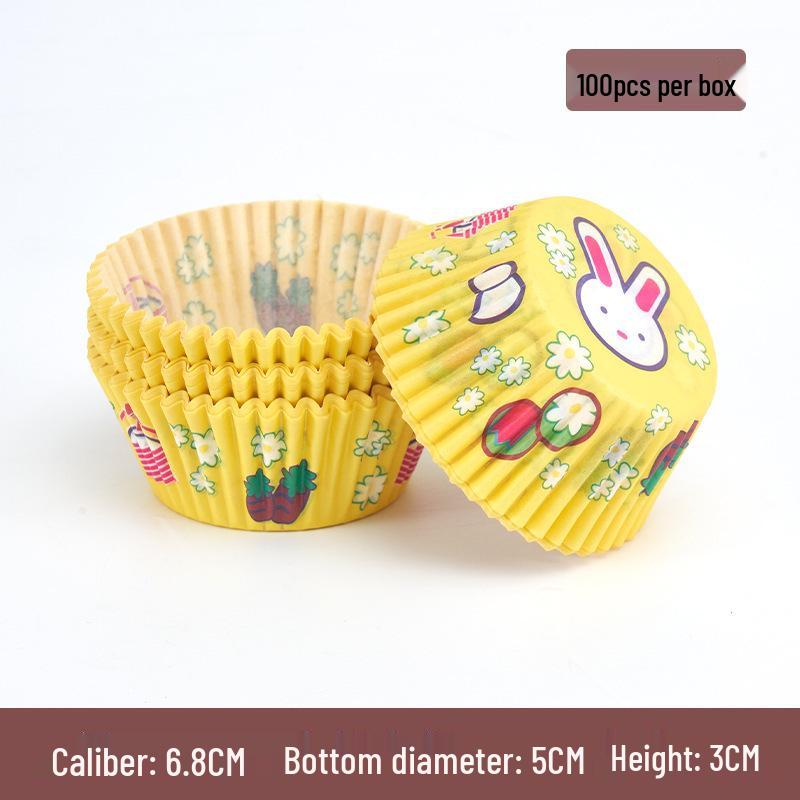 Snowy Niang Oilproof Cartoon Cake Cups - Cupcake Liners & Butter Paper for Baking