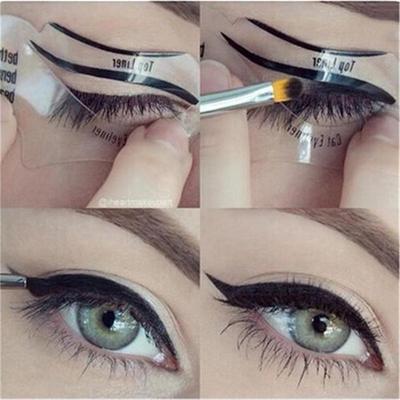 2er-Set Das Neue Naher Osten Make-up Malerei Eyeliner Augenkarte Karte Katze Werkzeug Eyeliner Heiß