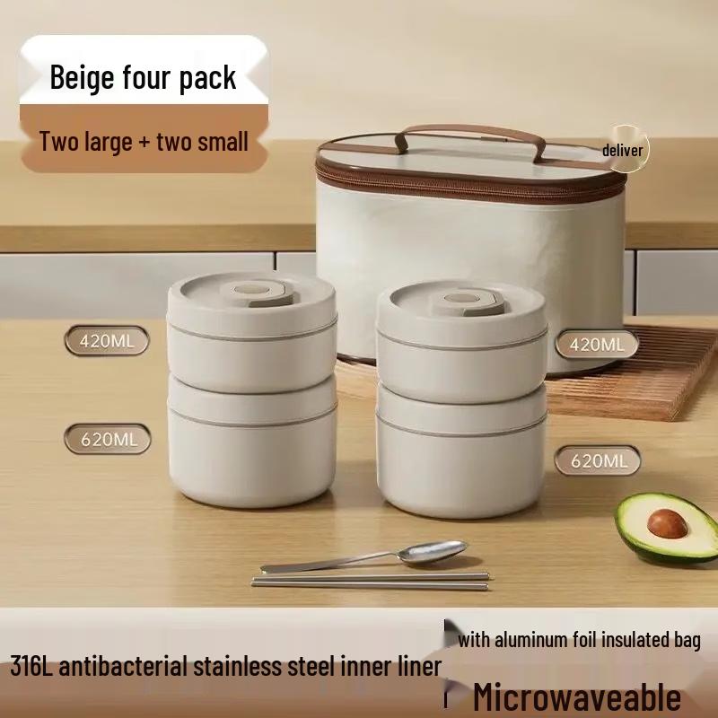 

ZISIZ 316 Stainless Steel Insulated Portable Lunch Box