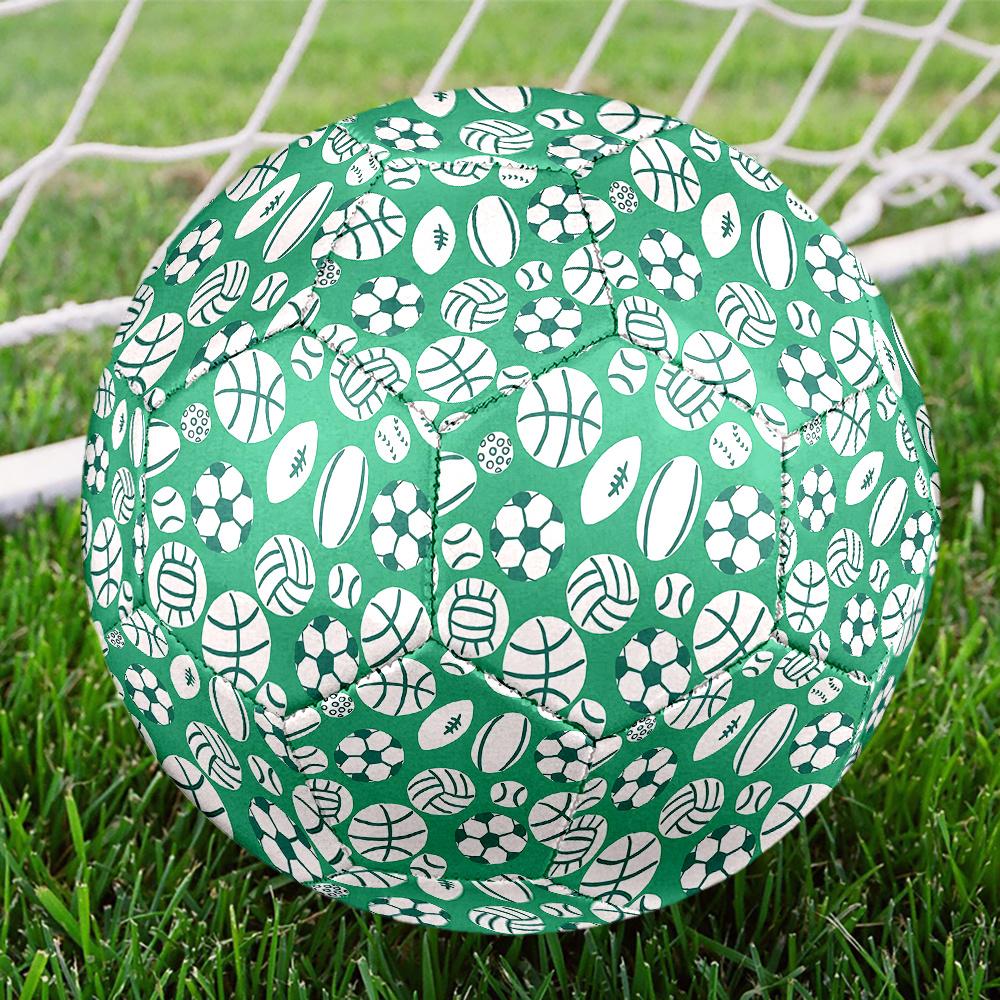 1PC Sports Ball Soccer Ball Size 5 Football Machine Sewn Indoor/Outdoor Universal Football Gift W128 Size 5