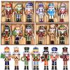 9Pcs Nutcracker Soldier Christmas Wooden Pendant Xmas Tree Hanging Ornament 2024 Navidad Decoration for Home 2025 New Year Gifts