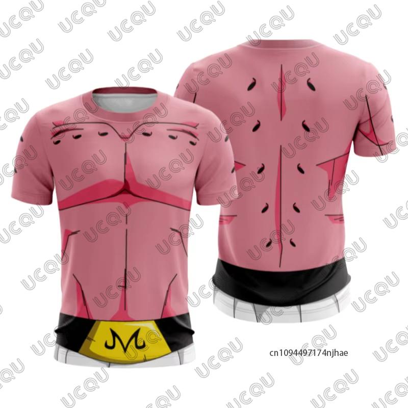

2026 Japanese Anime Dragon Ball 3D Print Men s Cosplay T-shirt Summer Short Sleeved Jersey Sports Kids/Adult Tops S