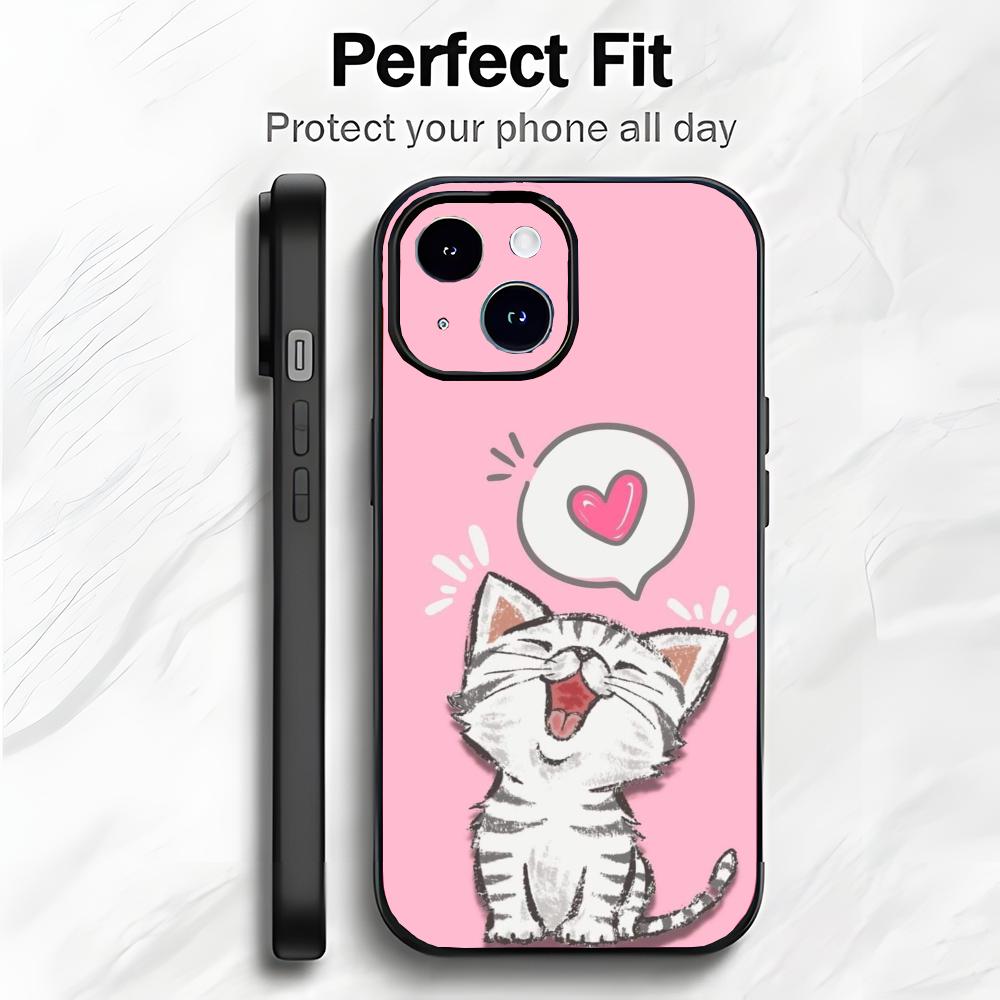 Sweet Adorable Pet Cute Cat Phone Case Phone Case Soft Packaging Lightweight For iPhone17 16 15 14 13ProMax