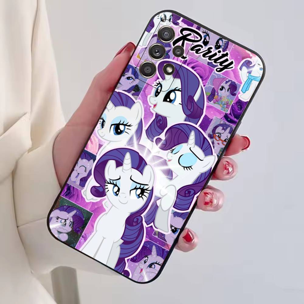 Cartoon My Little P-Ponys Phone Case For Samsung S25,S24,S21,S22,S23,S30,Ultra,S20,Plus,Fe,Lite,Note,10,Black Cover