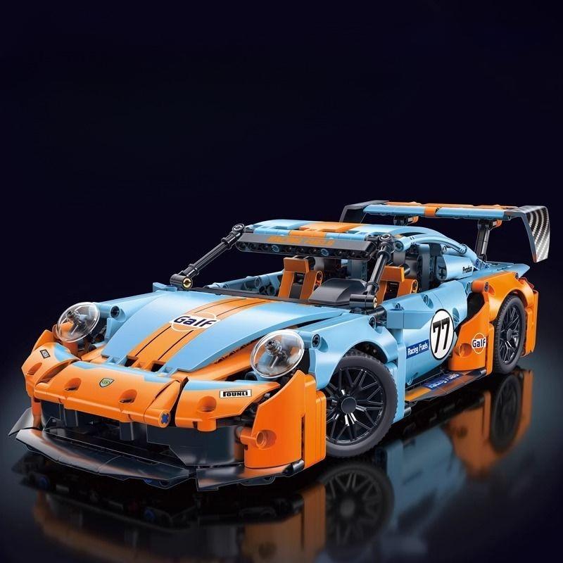 1:Mattoncini Super Auto da Corsa Scala 1:14, Kit Modello Veicolo Sportivo Fai-da-te Giocattolo da Costruzione Regalo per Ragazzi Bambini Età 8-12 14