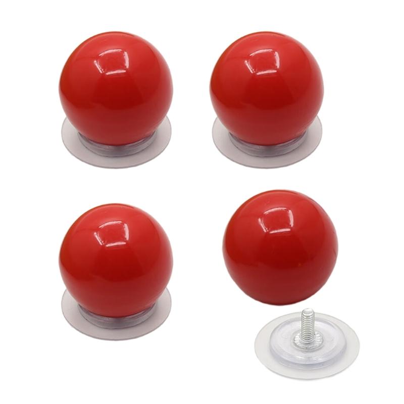 Set Of 4 Plastic Auto Adhesive Handles Easy No Tool Installation Strong Modern Designs Rounded Edges for Furniture