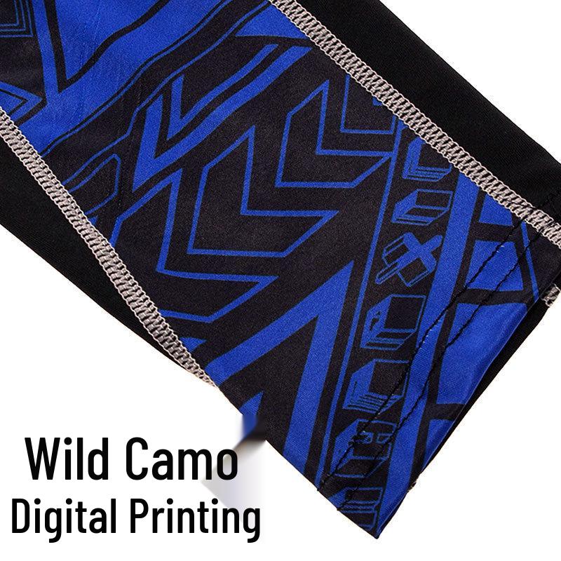 Men's Quick-Dry High-Elastic Long-Sleeve Cycling and Fitness Shirt