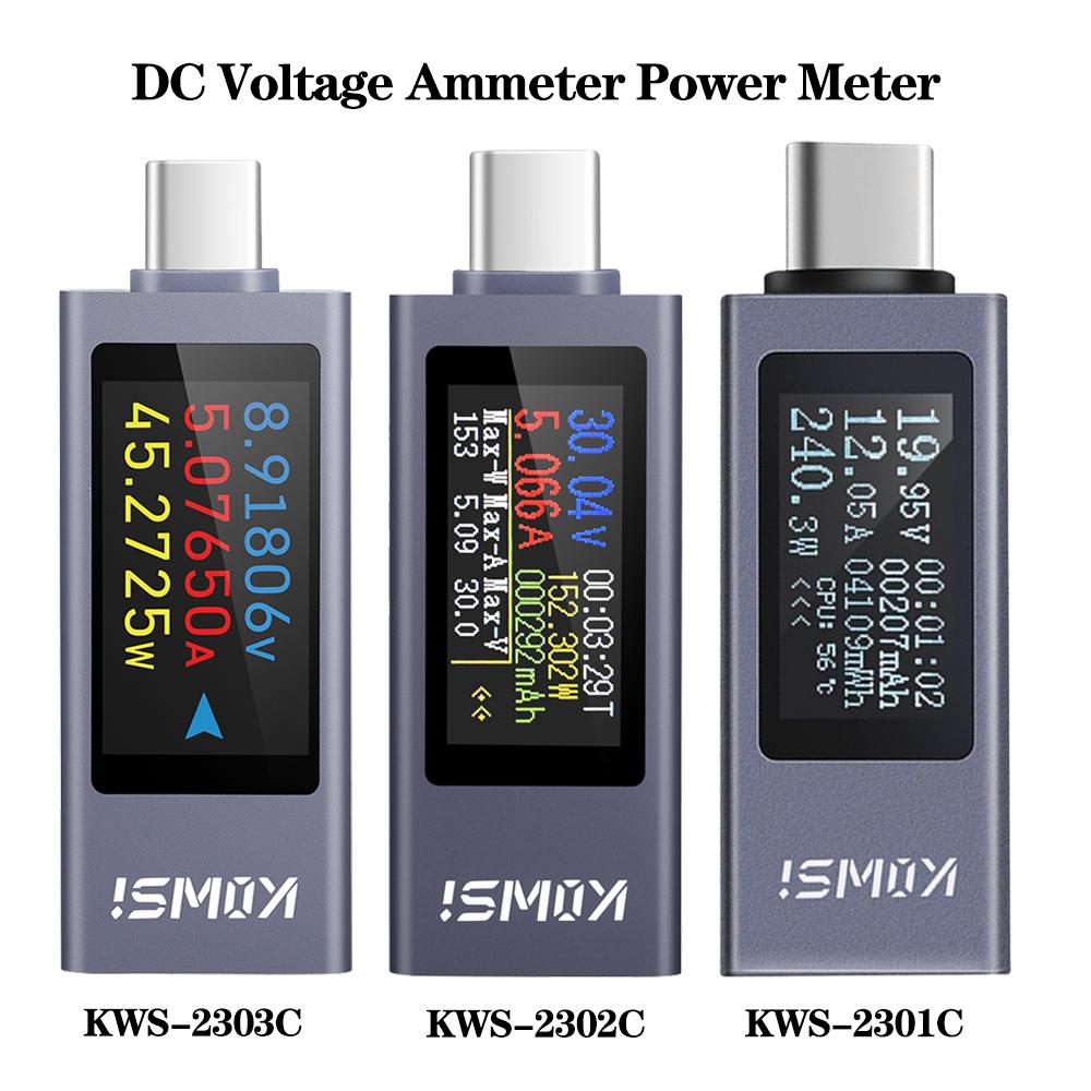 DC4-30V Multifunktions-Digitalanzeige DC-Spannung Amperemeter Leistungsmesser Handy-Lade-Tester KWS-2301C/KWS-2303C/KWS-2302C