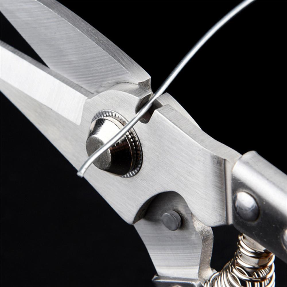 Heavy-Duty Industrial Grade Stainless Steel Scissors Thickened Blade for Strong Metal Cutting for Electricians & Wire PVC Pipe