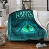 1pc Harry Potter Flannel Throw Blanket - HD Printed Lightweight Soft Warm All-Season Blanket for Sofa, Bed, Travel, Camping 040