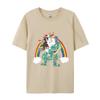 Mode Lässiges T-Shirt Berner Sennenhund Einhorn Reiten Dinosaurier T-Shirts Locker Sitzend Brüder Herren T-Shirt