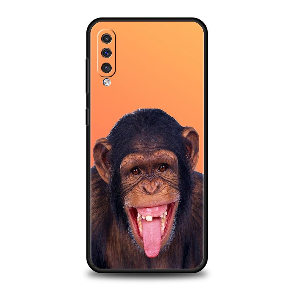 Monkey Phone Case For Samsung A56 A36 A26 A24 A12 A14 A16 A50 A70 A20E A20S A10S A22 A30 A40 A34 A54 A42 A52 5G A04s A06 Cover