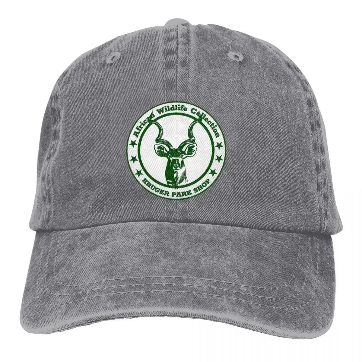 

Washed Unisexs Baseball Cap Deer Kruger Park Shop Trucker Snapback Caps Dad Hat Animal Golf Hats One Size