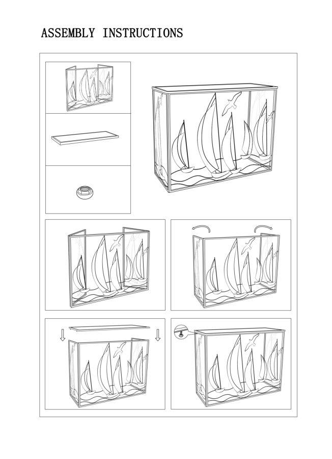 Console Vele Cm 108X37X80