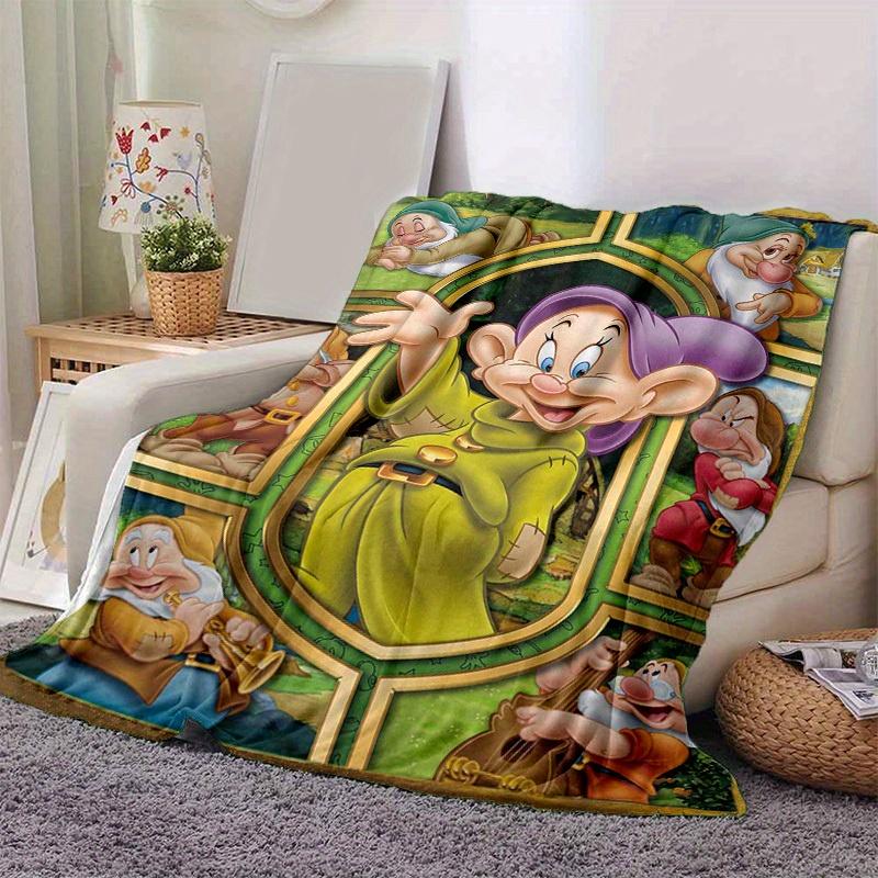 

1pc. Cartoon Dwarfs Blanket, Cute Home Decor for All Seasons, Soft Throw Blanket as Gift Idea for friends and family, Warm and Cozy Bedding 100x150cm