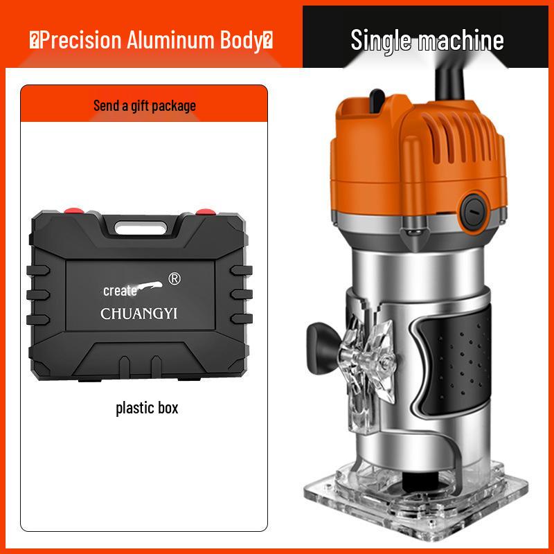 Chuangyi Multi-Function Handheld Router: Edge Trimmer, Engraver, Panel Groover, Woodworking Chamfer Tool