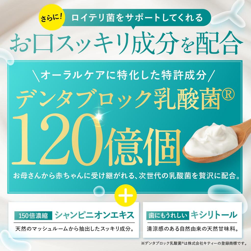 [Doctor Supervised] Live Lactobacillus Reuteri 45 Billion (1.5 Billion Per Tablet) for Instant Breath Freshening. 150x Concentrated Champignon