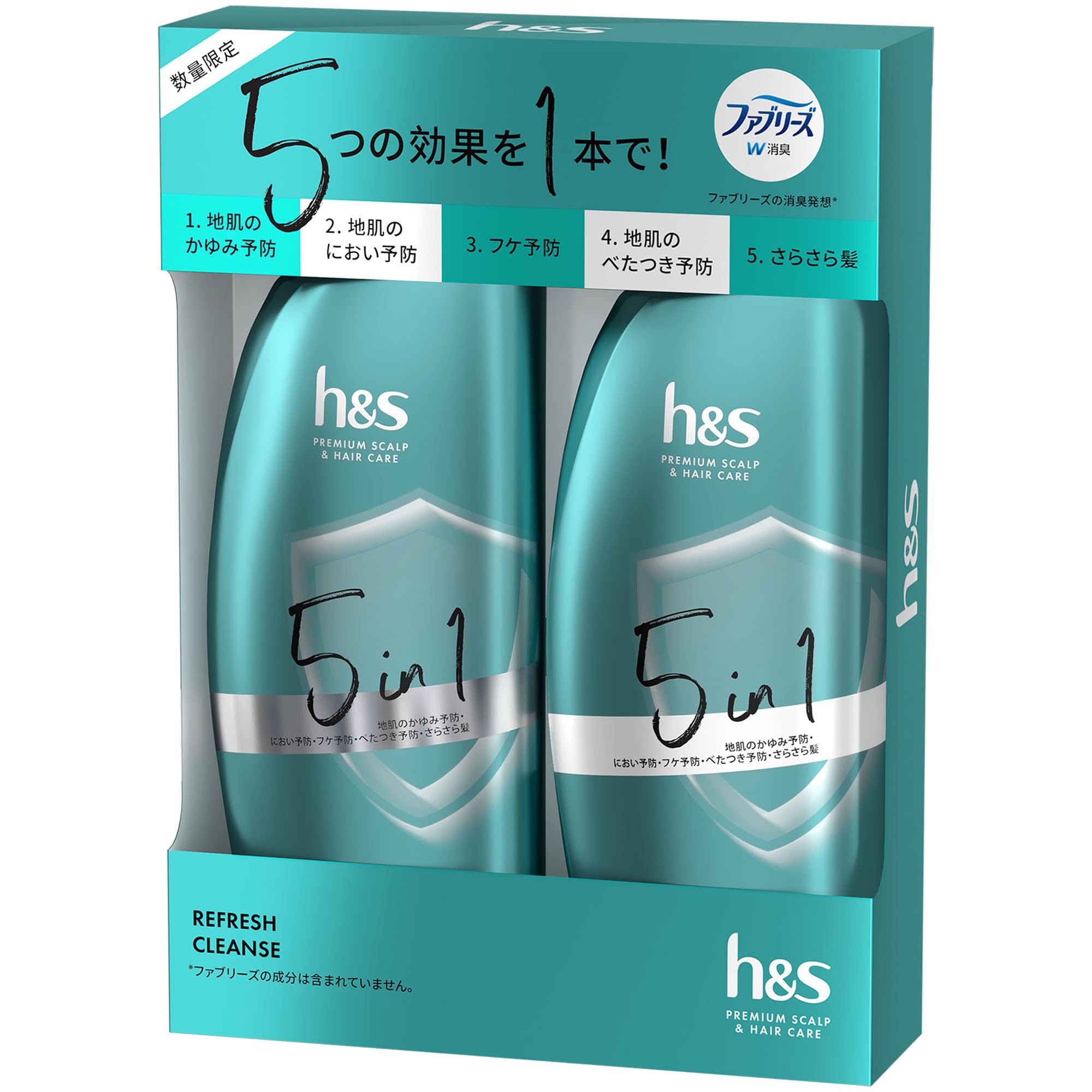 

Refresh Cleanse Series Shampoo Conditioner Limited Edition Set 350g 350g h&s + + зелёный