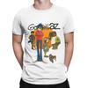 Men T-Shirts Gorillazs  Funny Cotton Tee Shirt Short Sleeve  T Shirts Crew Neck Clothes Gift Idea