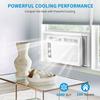 5000 BTU Window AC Unit with Remote - Cools Rooms  Low-Noise & Energy Saver Air Conditioner for Bedroom, Office, Dorm