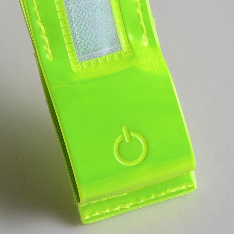 High Visibility LED Safety Armband with Reflective Strips USB C Rechargeable Reflective Wristband for Outdoor Activities