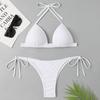 Pre-order: European & American Drawstring Bandage Split Swimsuit Bikini - Hot-Selling Cross-Border Style