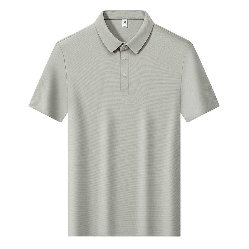 Plus Size Men s Quick-Dry Ice Silk Polo Shirt - Anti-Wrinkle, Short Sleeve, Summer Lapel Style, Loose Fit. 4XL