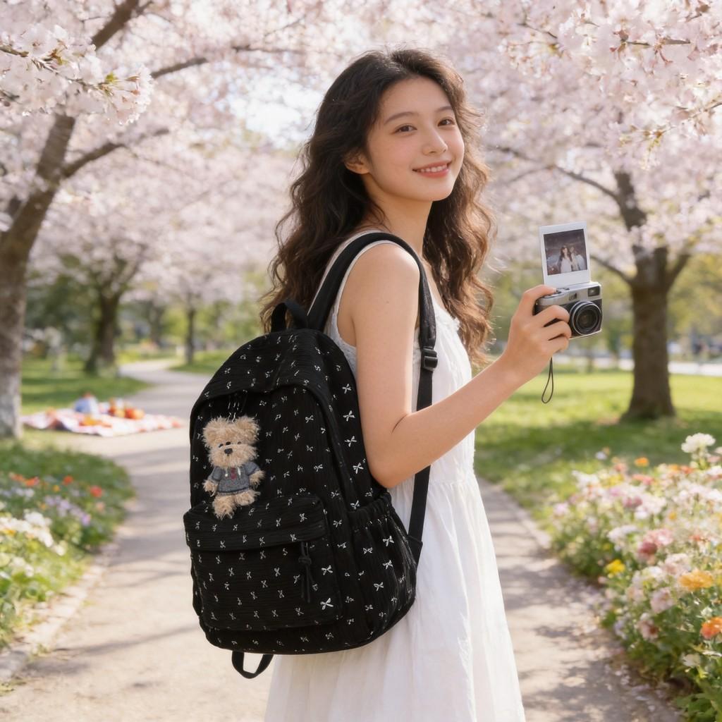 Frühlings Koreanischer Stil Süßer Schmetterlings-Mädchen-Rucksack Für Reisen Und Schule