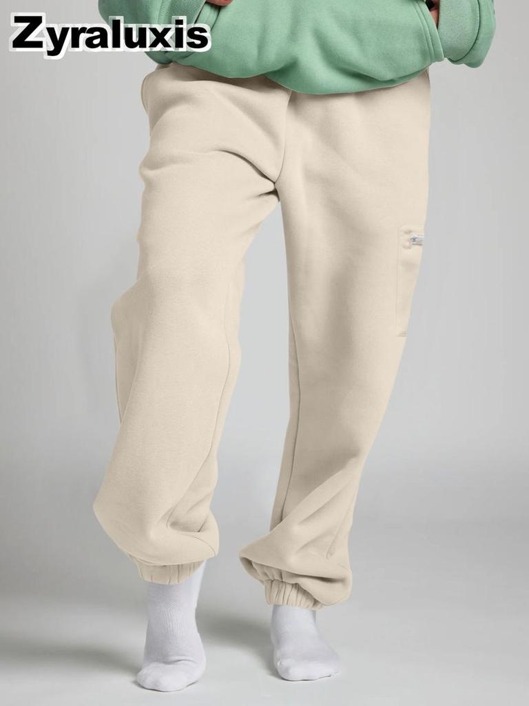 Fall Winter Hooded Solid Color Long Sleeve Sweatshirt