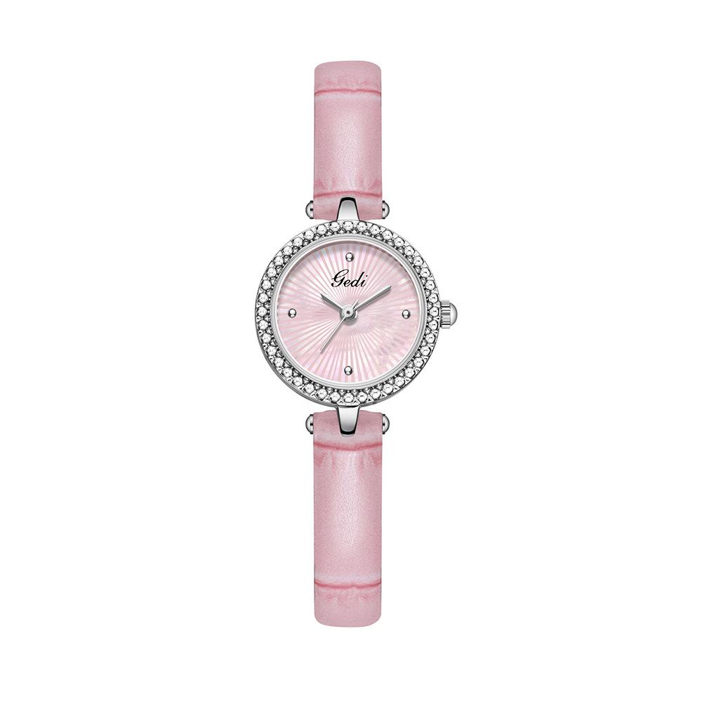Niche Design Sense Ray Texture Women'S Watch Small Exquisite Fashion Temperament Women'S Leather Quartz Watch