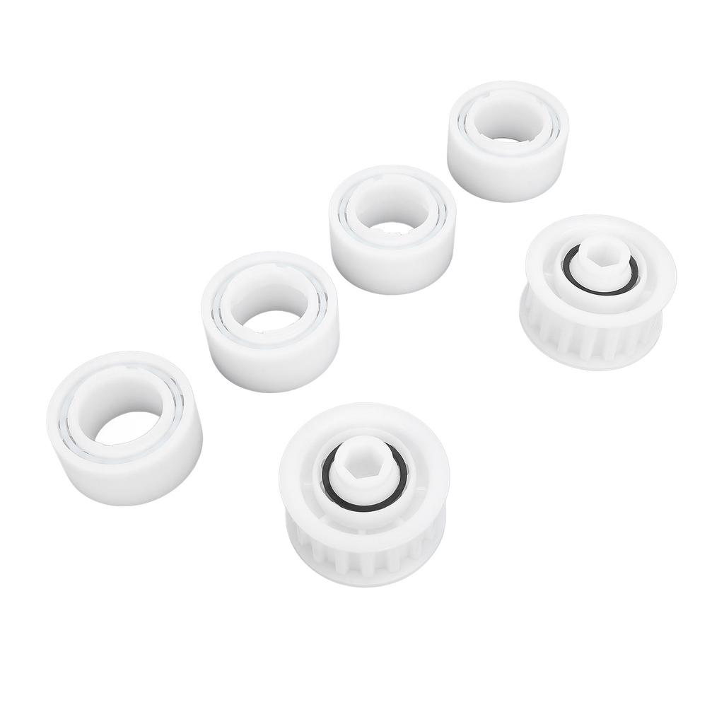 4 Pack Guide Wheels Replacement Pool Cleaner Guide Wheels with 2 Pully Gears for Maytronics for Dolphin