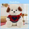 Cute Sweater Dog Knit Plush Toy Fun Stuffed Dog Doll Birthday Gift  For Kids