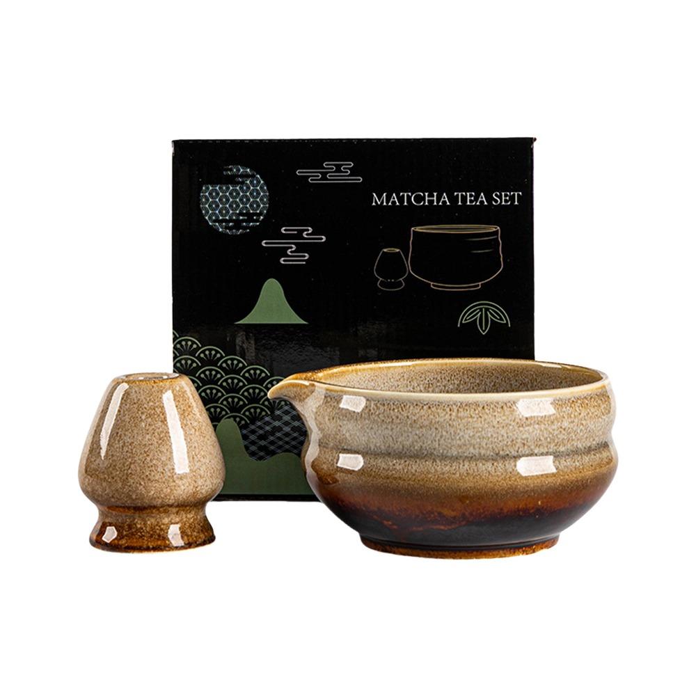 Smooth Matcha Whisk Stand Ceramic Green Tea Maker Cup Tea Ceremony Tool  for Tea Set Accessories