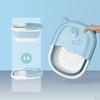 Collapsible Foot Soaking Bath Basin with Massage Pebble,Foldable PP Bucket Tub, Soak