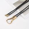 PU Imitation Leather Women's Leather Rope Waist Chain Belt Women's Temperament Knotted Non-porous Belt Light Luxury Niche Decoration