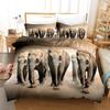 3D Elephant Bedding Set Queen Full Duvet Cover Sets Design Elephant Bedspread Black Wildlife Soft 2/3pcs Microfiber Quilt Cover