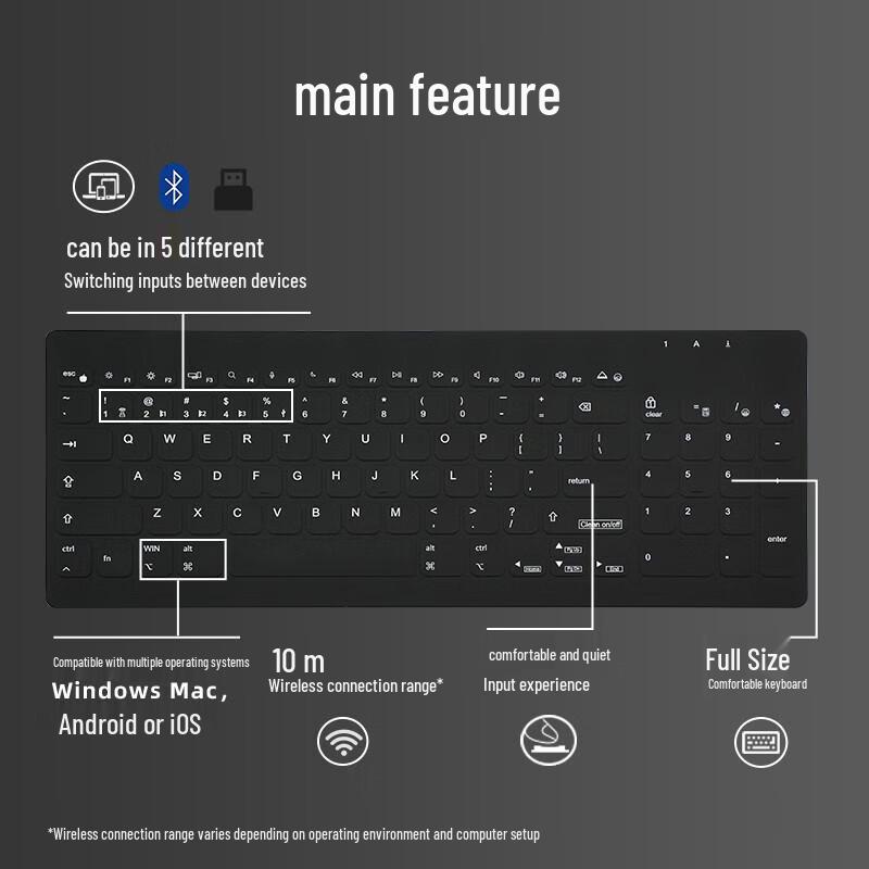 Double Shell C96 Tri-Mode Silent Waterproof Keyboard
