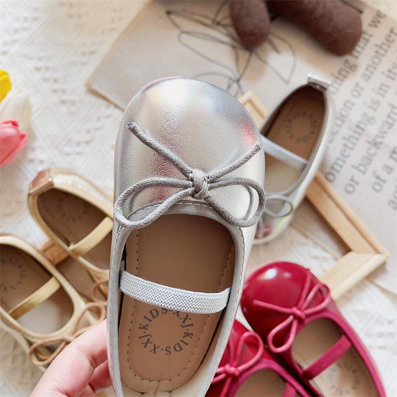Spring Leather Shoes New Fashion Soft Soled Girl Shoe Anti Slip Exquisite Simple Child Shoe Sweet Casual Elegant Princess Shoes