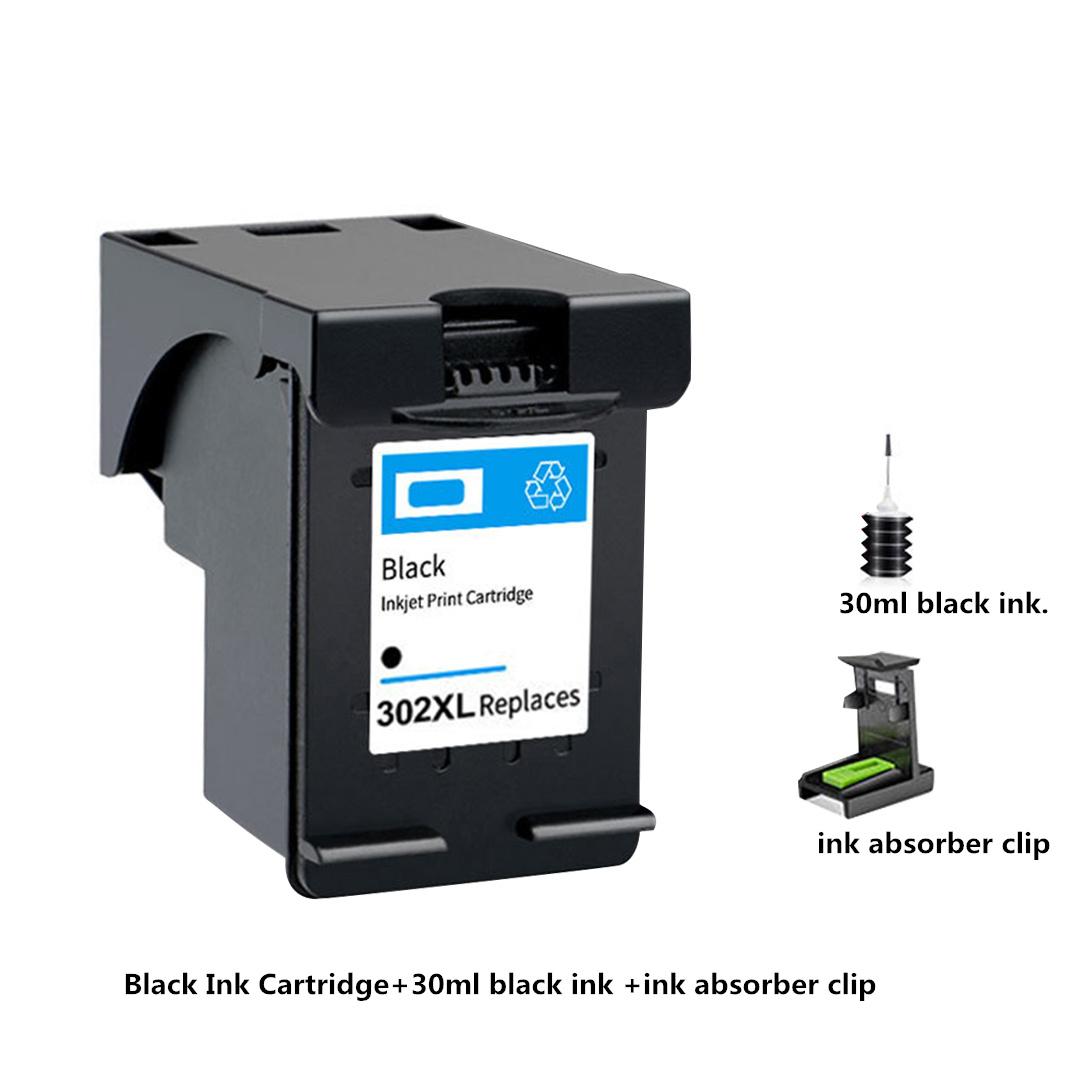 

Для заміни чорнильного картриджа HP302 XL Сумісний для HP DeskJet 1111 1112 2130 2132 3632 302XL Black Set