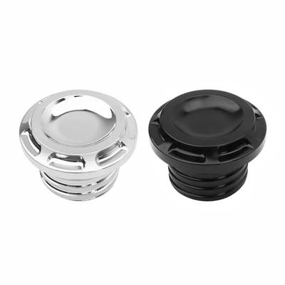 Motorcycle Fuel Gas Tank Oil Cap Vented Right-hand Thread Decorative Aluminum For Harley Sportster Road King Softail Dyna 96-up
