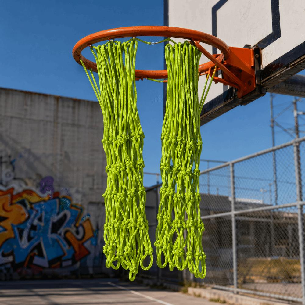 2pcs All Weather Basketball Mesh Knotted Shooting Pocket Basketball Mesh Replacement Outdoor Court