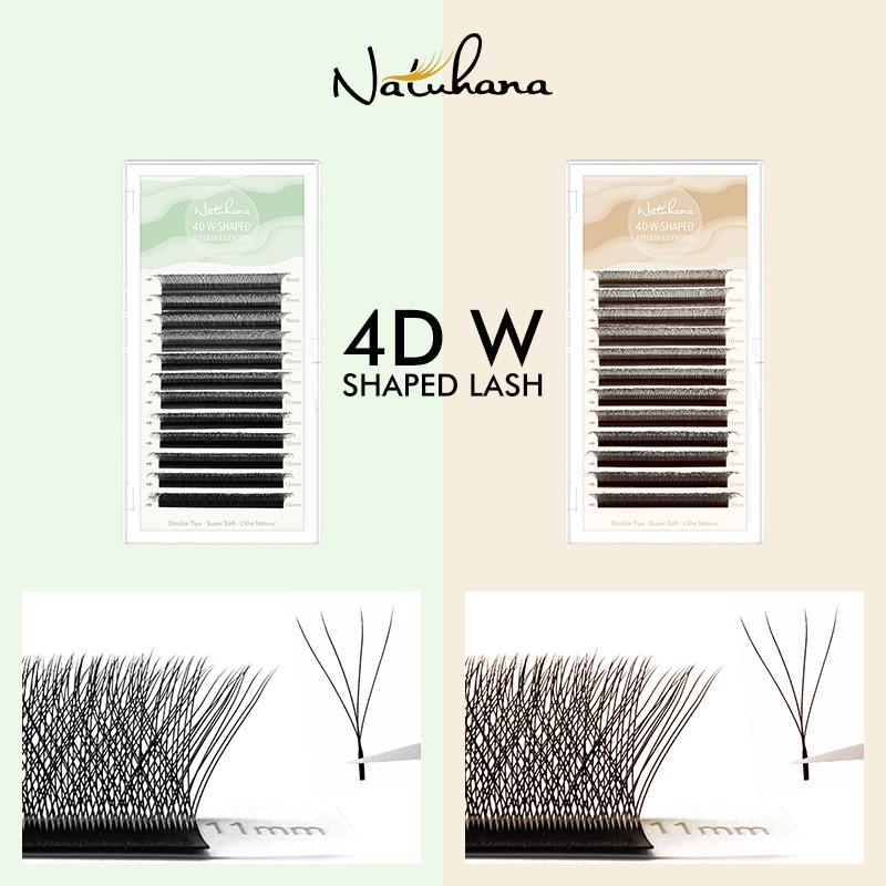 

NATUHANA Four-Leaf Clover 4DW Dense Woven False Eyelashes Black C Curl