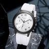 Watches for Men Casual Quartz Watches Man Silicone Strap Quartz Wristwatch Fashion Simple Round Glass Dial Date Watch Reloj