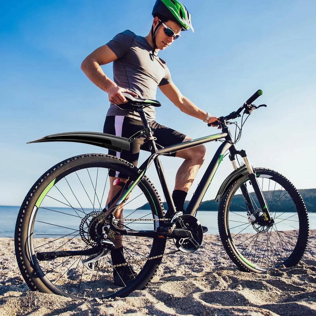 2pcs Mountain Bike Fenders Bicycle Fenders Mountain Road Bike Front and Rear Fenders