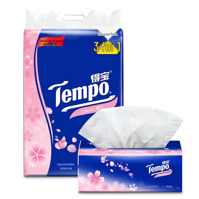 Tempo 4-Ply Facial Tissues
