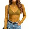 Top Pullover da Donna a Collo Alto Colorato a Manica Lunga Slim Fit per Stratificare in Autunno e Inverno