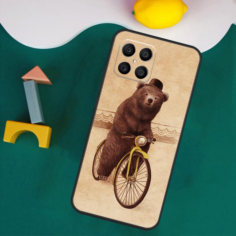 Cute Cartoon Bear Case For Honor 200 Lite 50 70 90 X9a X8a X8 X9 X8b X9c X9b Honor Magic 5 6 Pro 7 Lite Cover